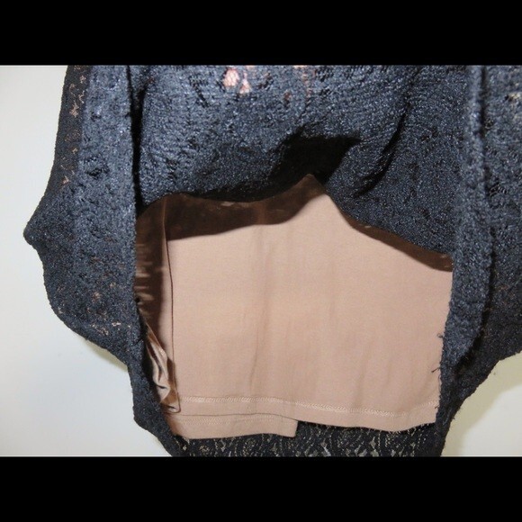 Lovers + Friends Dress Black Sway Bodycon Lace Fitted Mini Cocktail Cut Out - Picture 5 of 10